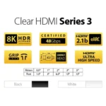 Clear HDMI S3 8K – Ultra High-Speed HDMI, 8K, 120hz, 48Gbps, HDMI 2.1, eARC - Image 4