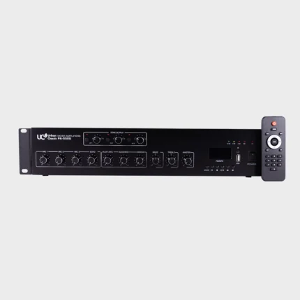 urban classic - PA 550 Z3 (ZONE AMP)  550Watts, Copper transformer 3 Zone with Volume Control (100V ) , 3 Mic Input, 2 Aux Input , Bluetooth, FM , USB (MP3, WMA playback), Pre Out , 4-16Ohm & 70/100V Speaker Output VOX Feature