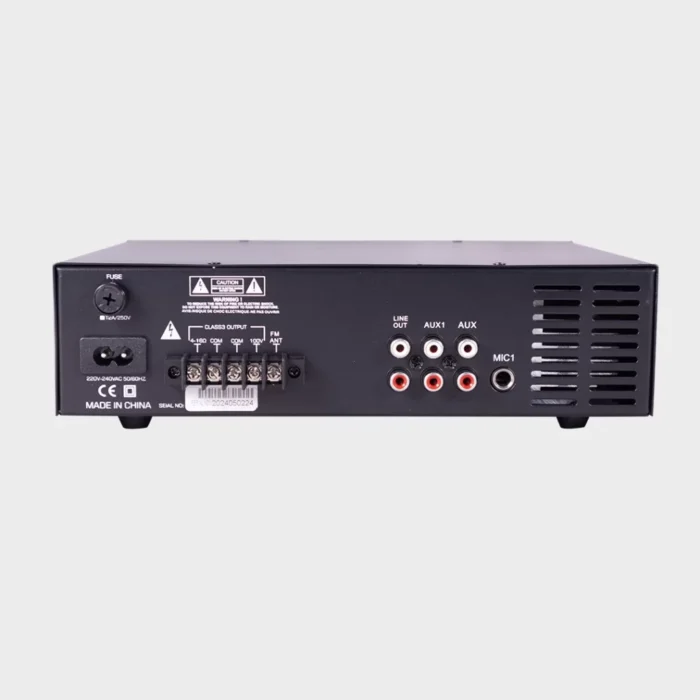 urban classic PA60 - 60Watts, Copper transformer 1 Mic Input, 2 Aux Input , Bluetooth, FM , USB (MP3, WMA playback), Pre Out , 4-16Ohm & 70/100V Speaker Output. - Image 2