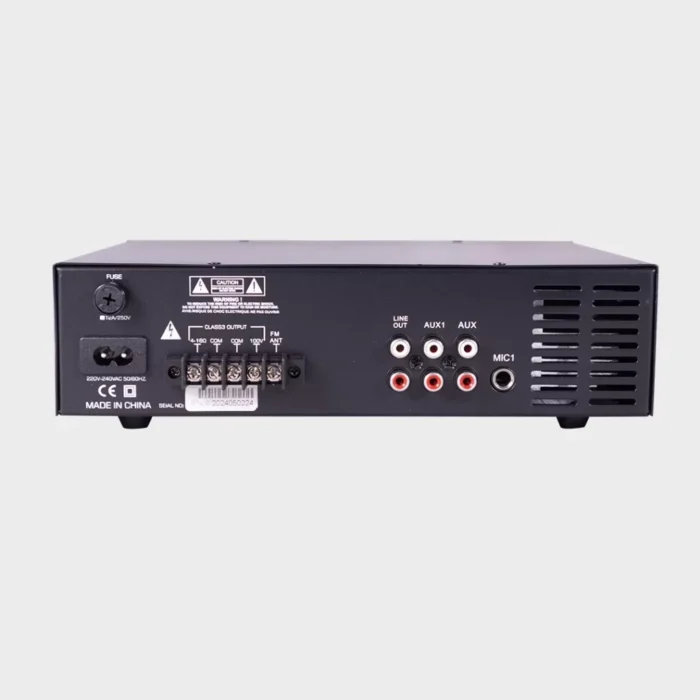 urban classic PA62 - 60Watts, Copper transformer 2 Mic Input, 2 Aux Input , Bluetooth, FM , USB (MP3, WMA playback), Pre Out , 4-16Ohm & 70/100V Speaker Output. - Image 3