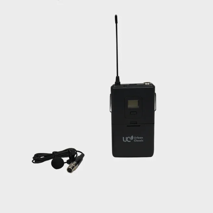 Urban Classic SVF 212080 - Handheld + Body pack with Head Mic upto 90mts Coverage, UHF, Variable frequency, HISS  Noise Cancelation 100+100 PreSet Channels - Image 2
