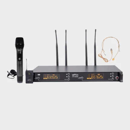 Urban Classic SVF 212080 - Handheld + Body pack with Head Mic upto 90mts Coverage, UHF, Variable frequency, HISS  Noise Cancelation 100+100 PreSet Channels