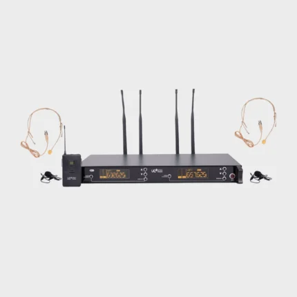 Urban Classic SVF 222080  Dual Bodypack with Dual Head Mics upto 90 mts Coverage, UHF, Variable frequency, HISS  Noise Cancelation 100+100 PreSet Channels