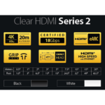 ICE Clear HDMI Series 2 Cable, Locking, High Speed 3D w/Ethernet, UL & FT4 Rated - Image 4