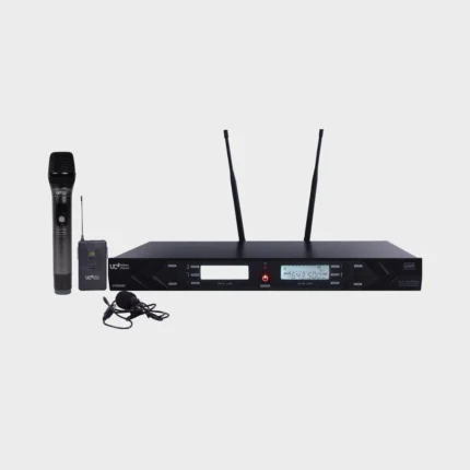 Urban Classic VF 212060C - Handheld + Body pack with Head Mic upto 50 mts Coverage, UHF, Variable Frequency, 100+100 Preset Channels