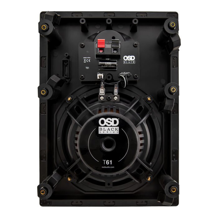 OSD Black T61 - 6.5" Inwall Trimless Speaker with Soft Dome Tweeter (Pair) - Image 4