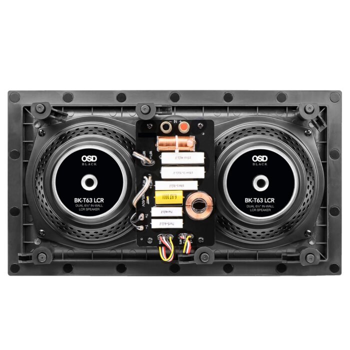 OSD Black BK-T63LCR 6.5" In-Wall Center Channel w/ 1" Aluminum Dome Tweeter, Single - Image 7