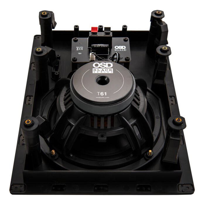 OSD Black T61 - 6.5" Inwall Trimless Speaker with Soft Dome Tweeter (Pair) - Image 2