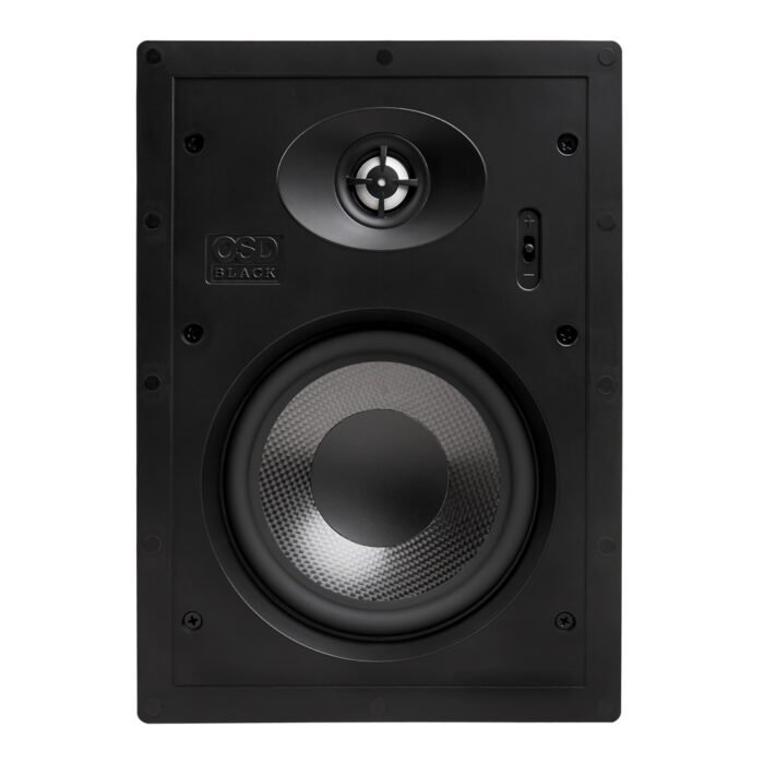 OSD Black T63 - 150W, 6.5"- Inwall Trimless Speaker with Carbon Fibre & 1" Aluminium Tweeter (Pair) - Image 3