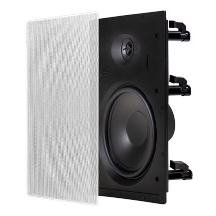 OSD Black T81 8" In-Wall Speakers w/ 1/2" Silk Dome Tweeter w/6dB Crossover (Pair)