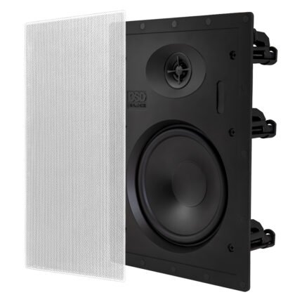 OSD Black T61 - 6.5" Inwall Trimless Speaker with Soft Dome Tweeter (Pair)