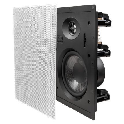 OSD Black T63 - 150W, 6.5"- Inwall Trimless Speaker with Carbon Fibre & 1" Aluminium Tweeter (Pair)