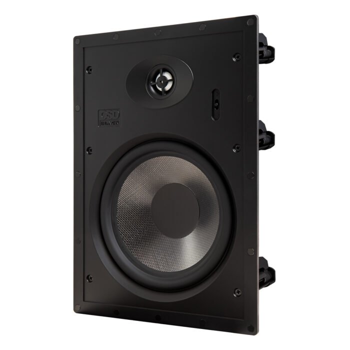 OSD Black 8" In-Wall Speaker Pair 170W, 1" Aluminum Dome Tweeter, 12dB Contour Switch, T83 - Image 6