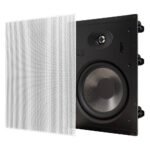 OSD Black 8" In-Wall Speaker Pair 170W, 1" Aluminum Dome Tweeter, 12dB Contour Switch, T83