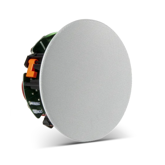 JBL_STAGE_260C-(1)Angled-with-Grille-1605x1605v2 JBL Stage 260C 2-way 6.5in (166mm) In-Ceiling Loudspeaker - Image 1