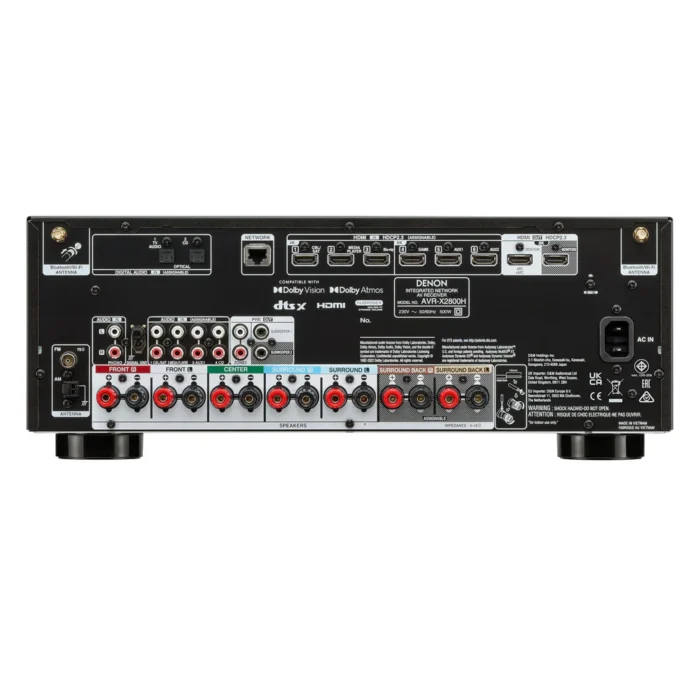 Denon AVR-X2800H - 7.2 Channel 8K AV Receiver - Image 8