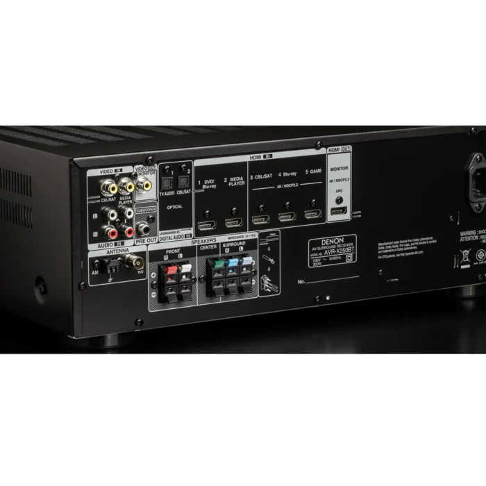 Denon AVR-X250BT - 5.1 Channel AV Receiver - Image 4